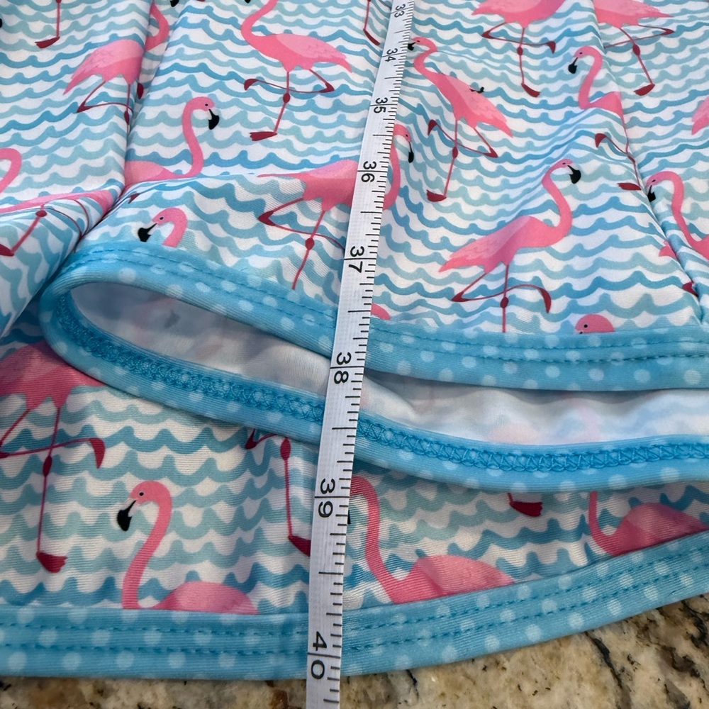Sassy Stitches preppy wrap dress flamingo & wave polka dot SZ 2XL - Picture 10 of 13